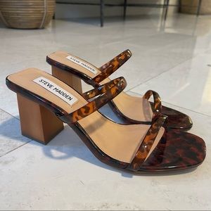 Steve Madden Block Heel, Size 6, Tortoise